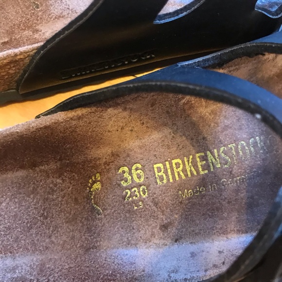 Birkenstock | Florida Black Leather Sandal - Picture 6 of 7